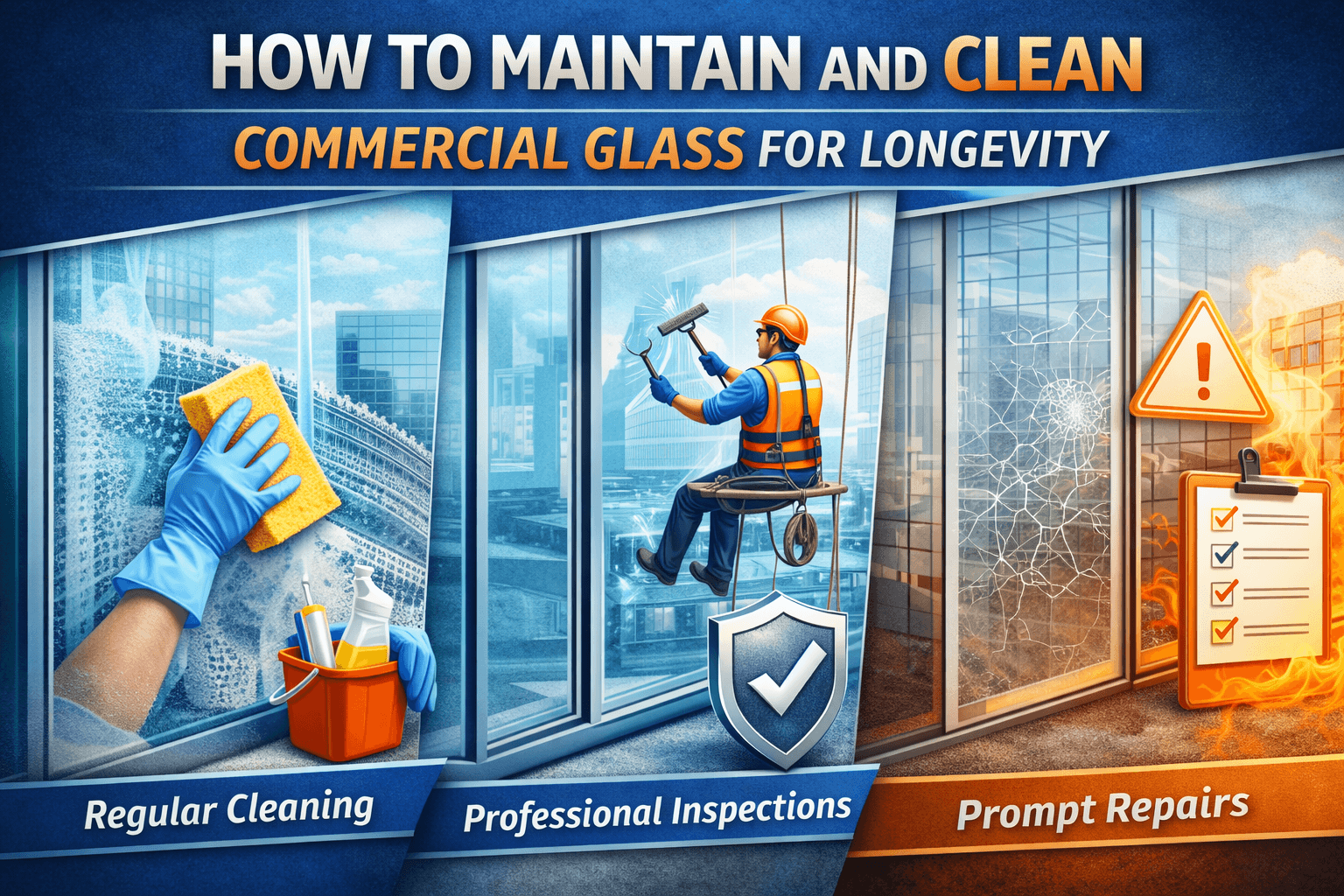 How to Maintain and Clean Commercial Glass for Longevity