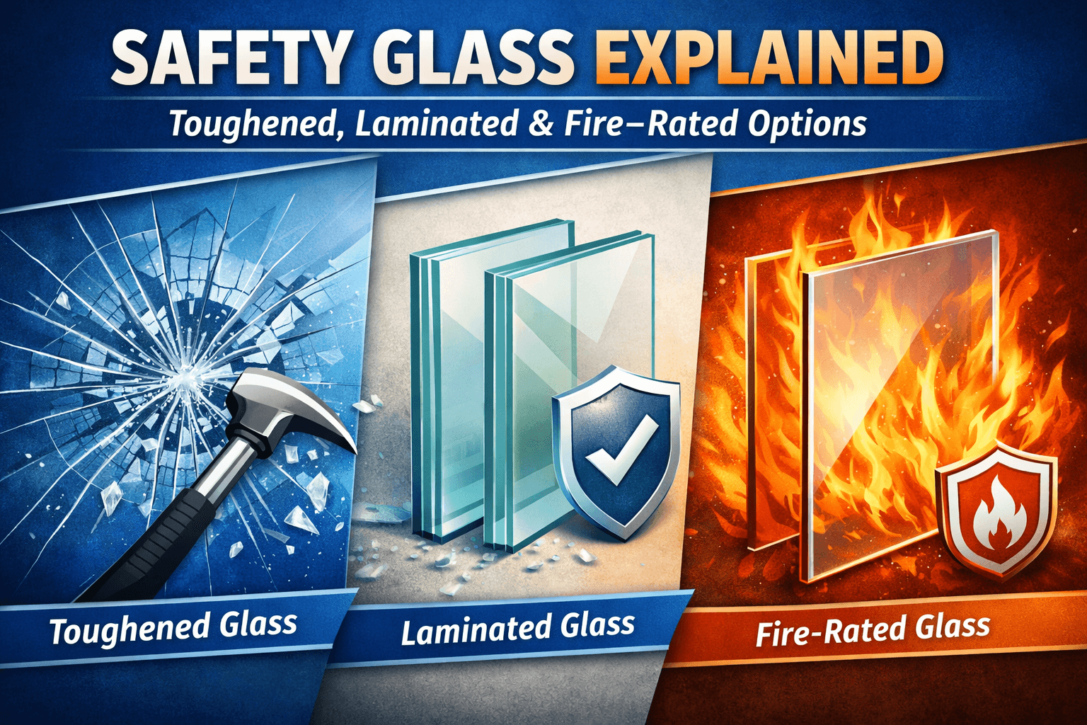 Safety Glass Explained Toughened, Laminated & Fire-Rated Options